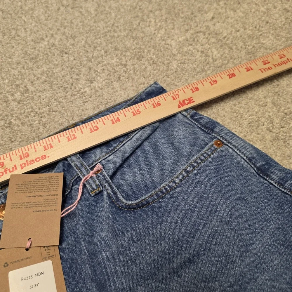 Boden Jeans Size W32/L32 (34x28) Blue High Rise 90s Tapered Relaxed Barrel R0323